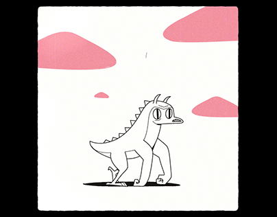 Dinossauro de origami 3d no estilo de gifs animados ilustrador minimalista  canino minimalista