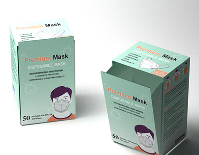 packaging redesign for premium mask (arab starpack)