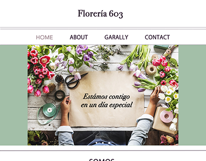 Flower shop web design & concept making