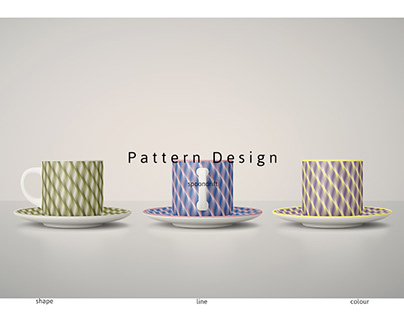 Pattern Design / waving spoondrift