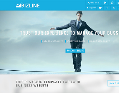 Bizline - Business Web Template Design