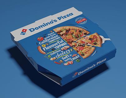 3D Box Modeling Design for | Domino's Pizza