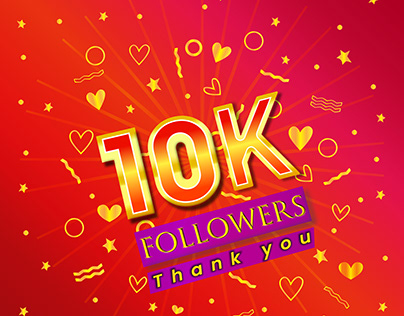 10K Followers Design