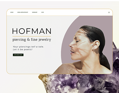 Branding and Web design for HOFMAN piercing