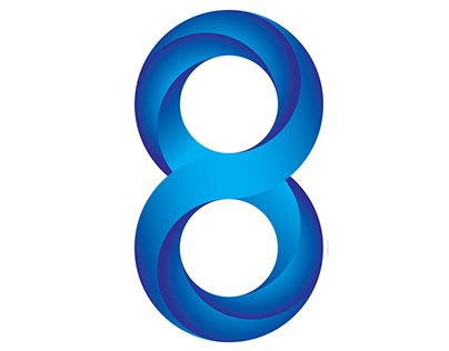 Number 8 Logo Design