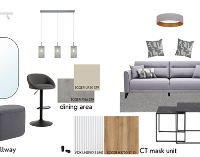 Moodboards for rental appartmenta