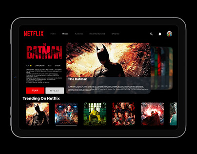 UI and UX Design For NETFLIX