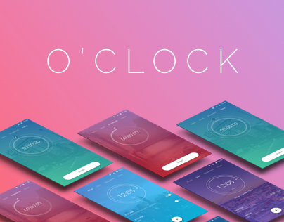 O'CLOCK | Android Clock App UI