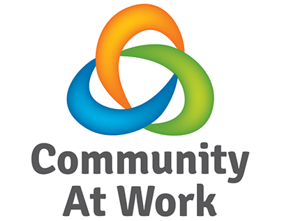 Community At Work. Logo, Website.
