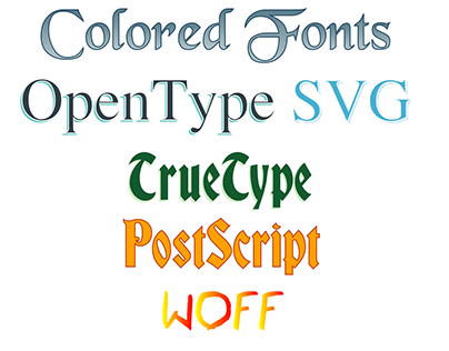 Colorized Fonts