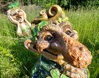 Garden troll figure giant trolls sculpture statue