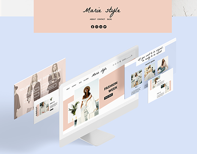 web, UI/UX design, fashion, home page, blog,