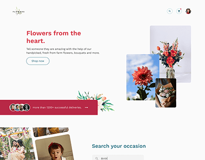 Florist website UI Concept