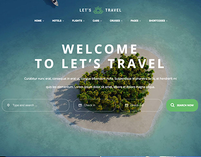 Let's Travel - Responsive Travel Booking Site WordPress