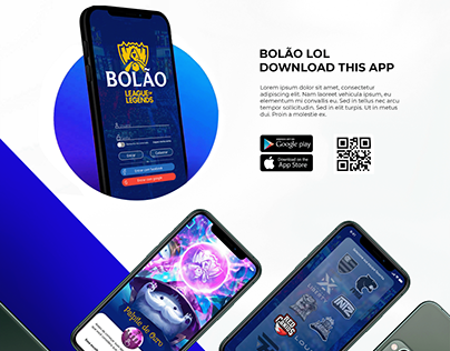 UI Design - App Bolão League of Legends