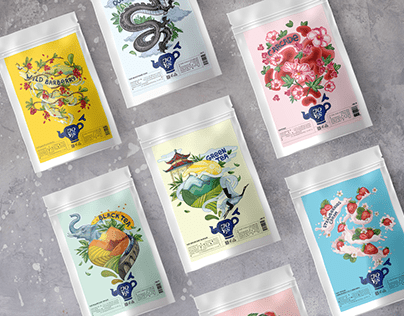 JOYS Tea Illustrated Packaging