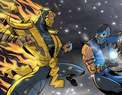 Fan illustration for the game Mortal Kombat