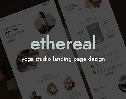 Design for "Ethereal" yoga studio