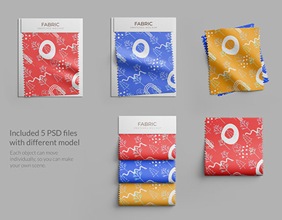 Fabric swatches mockups