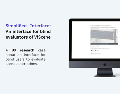 Simplified Interface for ViScene Blind Evaluators