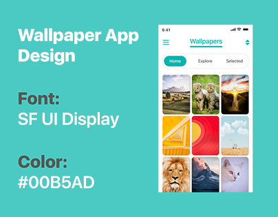 Wallpaper App UI Design
