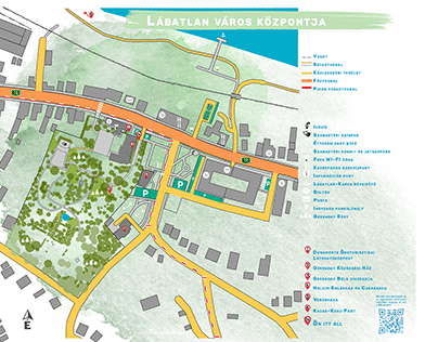 Footless city center & Gerenday Garden maps