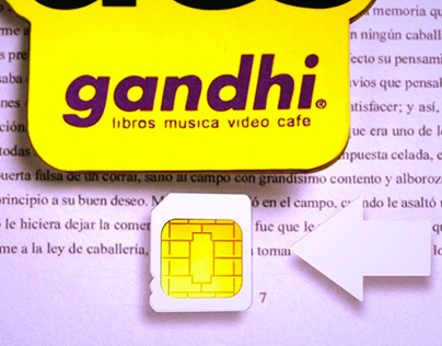 Mobile - "Reading chip" for Gandhi Bookstores