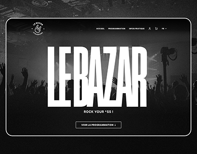 Le Bazar | Concert Hall | Webdesign, Visual identity