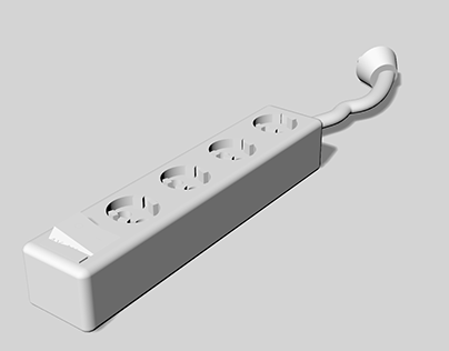 3D modelling // Socket adapter