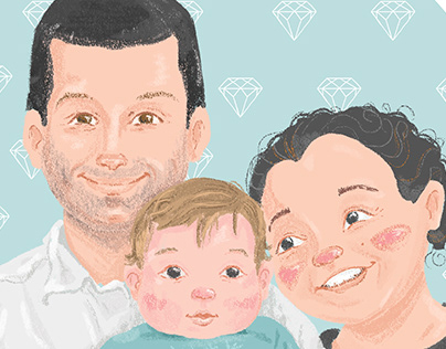 Family Portrait Illustration