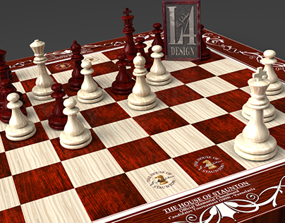 Memorial Chessboard Design - Bled Yugoslavia
