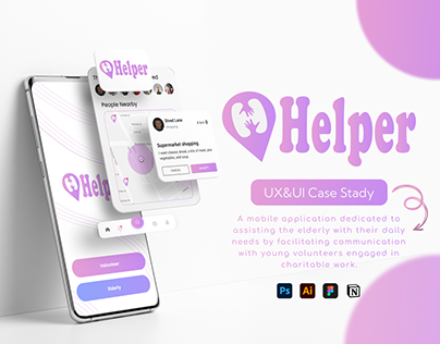 Helper mobile app UX&UI case study