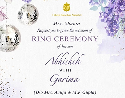 Ring Ceremony Invitation as Engagement Invitation Indian Engagement Card  Digital Invite Ring Ceremony Invites as Engagement Card Canva - Etsy Denmark