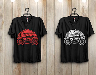 Custom motocycle t-shirt design