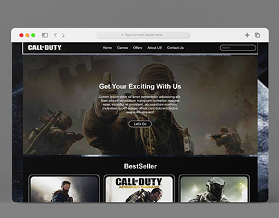 Call of duty GZ | front end website