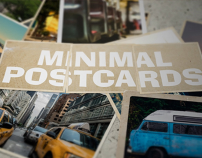 Minimal Postcards Stop Motion