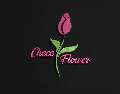 checo flower shop logo