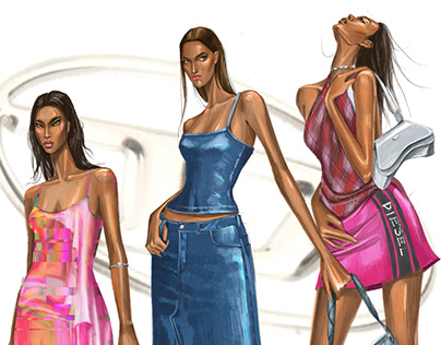 Project thumbnail - Fashion illustration for Diesel
