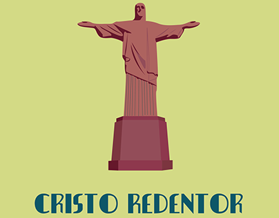 Rio Christ statue illustration