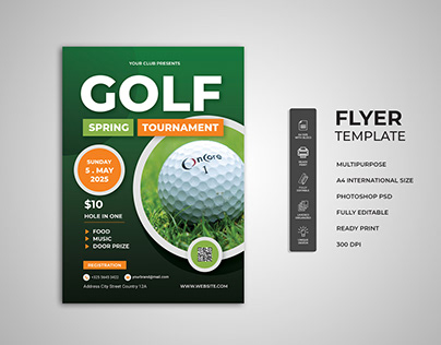 Golf Spring Tournament Flyer