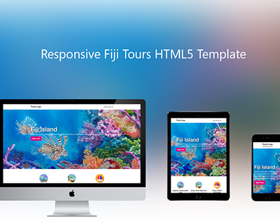 Responsive Fiji Tours HTML5 Template