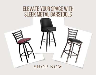 Elevate Your Space with Sleek Metal Barstools