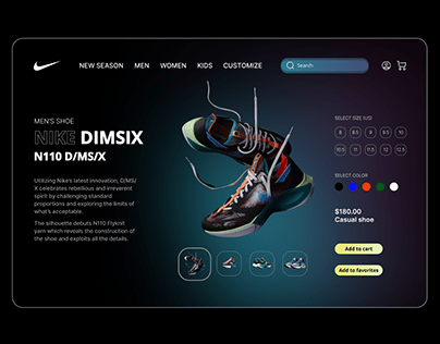 Shoes Webpage Concept
