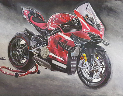 Ducati Superleggera V4 Drawing | Xszone
