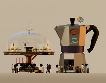 Coffee utopia in my diorama.