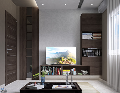 Brown Modern Living Room