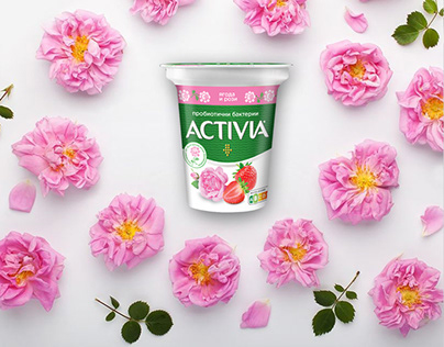 Activia with roses