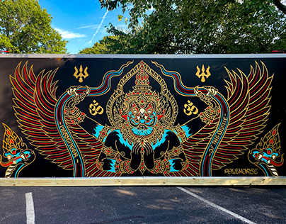 'Garuda' Shipping Container Mural