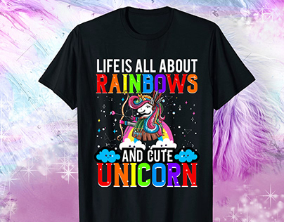 Awesome Unicorn t-shirt design