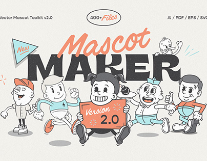 Mascot Maker: Vintage Vector Character Toolkit